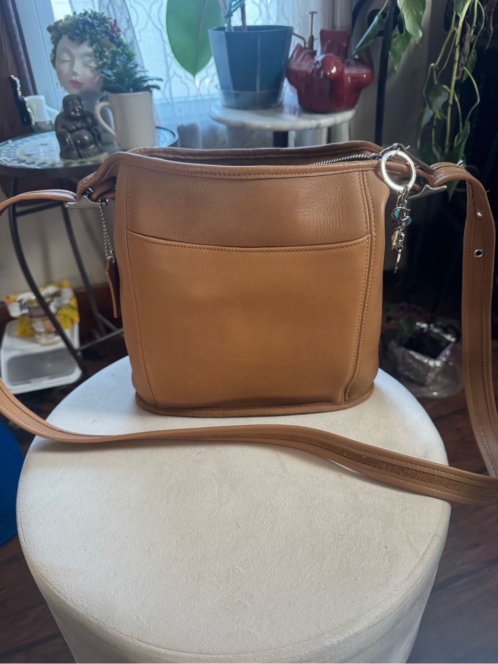 Coach Tan Leather Crossbody Shoulder Bag